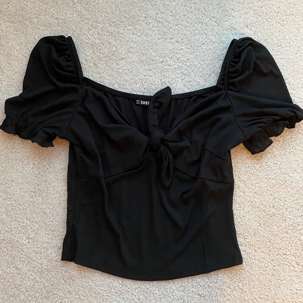 Black Tie Crop Top